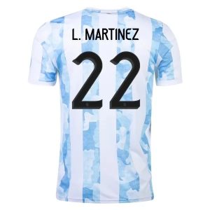 Billige Fotballdrakter Argentina L. Martin 22 Hjemmedrakt 2021 – Kortermet
