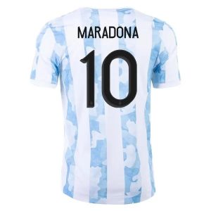 Billige Fotballdrakter Argentina Maradona 10 Hjemmedrakt 2021 – Kortermet