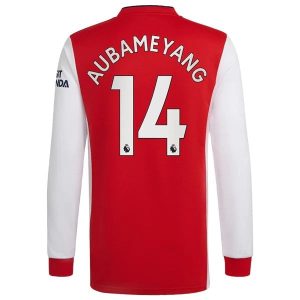 Arsenal Aubameyang Home Jersey Long Seeve