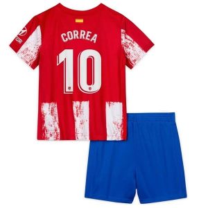 Fotballdrakter Atlético Madrid Correa 10 Barn Hjemmedraktsett 2021-2022