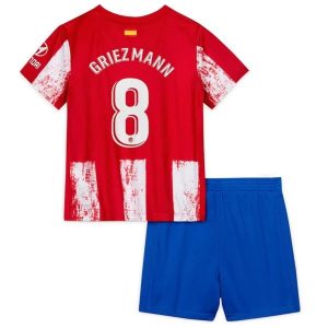 Fotballdrakter Atlético Madrid Griezmann 8 Barn Hjemmedraktsett 2021-2022