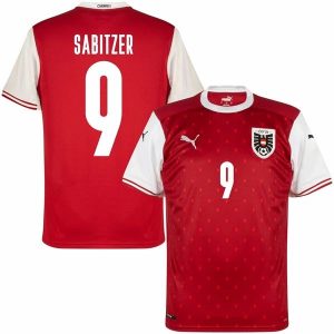 Billige Fotballdrakter Østerrike Sabitzer 9 Hjemmedrakt 2021 – Kortermet