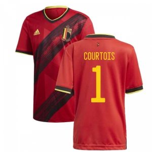 Billige Fotballdrakter Belgia Courtois 1 Hjemmedrakt 2021 – Kortermet