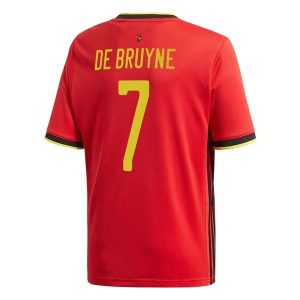 Billige Fotballdrakter Belgia De Bruyne 7 Hjemmedrakt 2021 – Kortermet