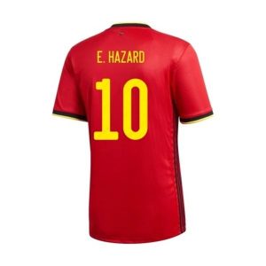 Billige Fotballdrakter Belgia E.Hazard 10 Hjemmedrakt 2021 – Kortermet