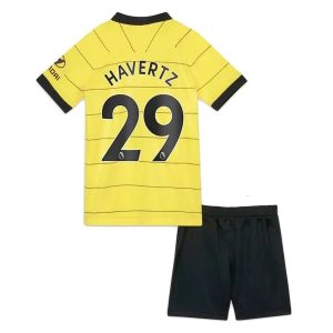 Fotballdrakter Chelsea Havertz 29 Barn Bortedraktsett 2021-2022