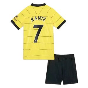 Fotballdrakter Chelsea Kanté 7 Barn Bortedraktsett 2021-2022