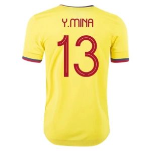 Billige Fotballdrakter Colombia Y.Mina 13 Hjemmedrakt 2021 – Kortermet