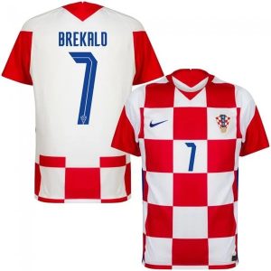 Billige Fotballdrakter Kroatia Brekalo 7 Hjemmedrakt 2021 – Kortermet