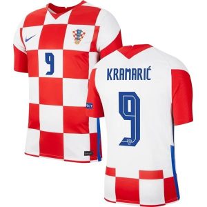 Billige Fotballdrakter Kroatia Kramaric 9 Hjemmedrakt 2021 – Kortermet