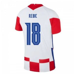 Billige Fotballdrakter Kroatia Rebic 18 Hjemmedrakt 2021 – Kortermet