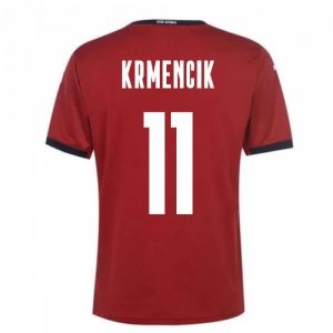Billige Fotballdrakter Tsjekkisk Republikk Krmencik 11 Hjemmedrakt 2021 – Kortermet
