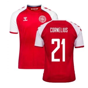 Billige Fotballdrakter Danmark Cornelius 21 Hjemmedrakt 2021 – Kortermet