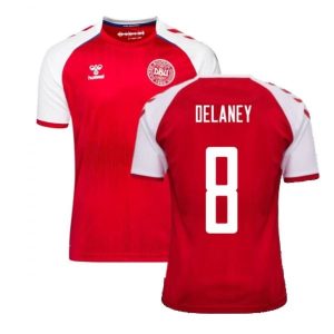 Billige Fotballdrakter Danmark Delaney 8 Hjemmedrakt 2021 – Kortermet