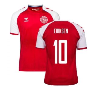 Billige Fotballdrakter Danmark Eriksen 10 Hjemmedrakt 2021 – Kortermet