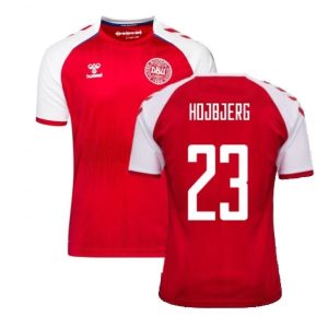 Billige Fotballdrakter Danmark Hojbjerg 23 Hjemmedrakt 2021 – Kortermet