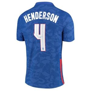 Billige Fotballdrakter England Henderson 4 Bortedrakt 2021 – Kortermet