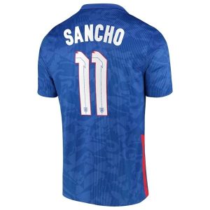 Billige Fotballdrakter England Sancho 11 Bortedrakt 2021 – Kortermet