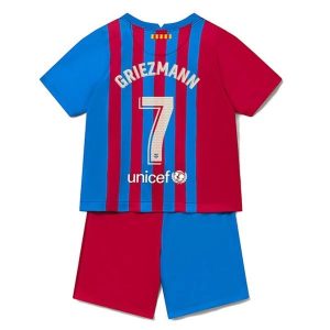 Fotballdrakter FC Barcelona Griezmann 7 Barn Hjemmedraktsett 2021-2022