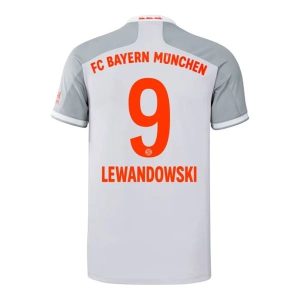 Fotballdrakter FC Bayern München Lewandowski 9 Bortedrakt 2020-2021