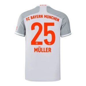Fotballdrakter FC Bayern München Müller 25 Bortedrakt 2020-2021