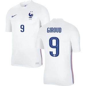 Billige Fotballdrakter Frankrike Giroud 9 Bortedrakt 2020 2021 – Kortermet