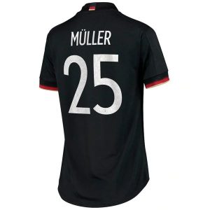 Tyskland Müller 25 Bortedrakt Dame – Fotballdrakter