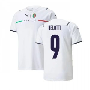 Billige Fotballdrakter Italia Belotti 9 Bortedrakt 2021 2022 – Kortermet