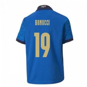 Billige Fotballdrakter Italia Bonucci 19 Hjemmedrakt 2021 – Kortermet