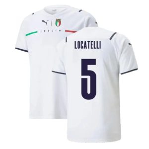 Billige Fotballdrakter Italia Locatelli 5 Bortedrakt 2021 2022 – Kortermet