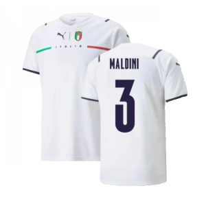 Billige Fotballdrakter Italia Maldini 3 Bortedrakt 2021 2022 – Kortermet