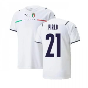 Billige Fotballdrakter Italia Pirlo 21 Bortedrakt 2021 2022 – Kortermet