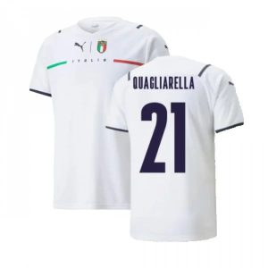 Billige Fotballdrakter Italia Quagliarella 21 Bortedrakt 2021 2022 – Kortermet
