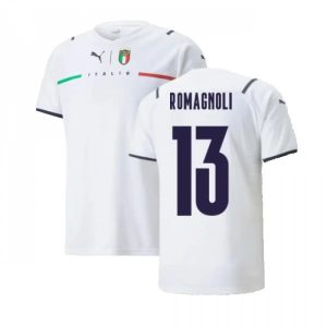 Billige Fotballdrakter Italia Romagnoli 13 Bortedrakt 2021 2022 – Kortermet