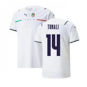 Billige Fotballdrakter Italia Tonali 14 Bortedrakt 2021 2022 – Kortermet