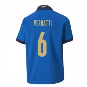 Billige Fotballdrakter Italia Verratti 6 Hjemmedrakt 2021 – Kortermet