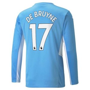 Manchester City De Bruyne Home Jersey Long Seeve