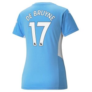 Fotballdrakter Manchester City De Bruyne 17 Hjemmedrakt Dame 2021-2022