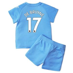 Fotballdrakter Manchester City De Bruyne 17 Barn Hjemmedraktsett 2021-2022