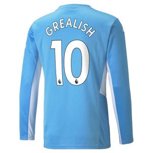 Manchester City Grealish Home Jersey Long Seeve