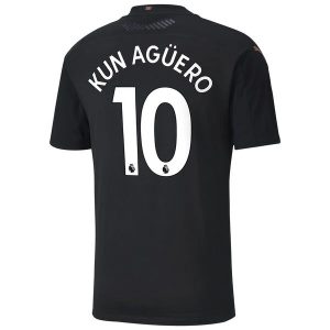 Fotballdrakter Manchester City Kun Agüero 10 Bortedrakt 2020-2021