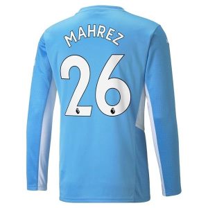 Manchester City Mahrez Home Jersey Long Seeve