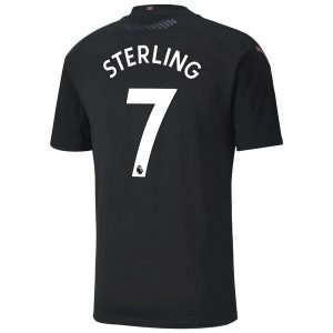 Fotballdrakter Manchester City Sterling 7 Bortedrakt 2020-2021