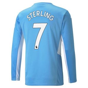 Manchester City Sterling Home Jersey Long Seeve