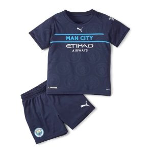 Fotballdrakter Manchester City Tredjedraktsett Barn 2021-2022