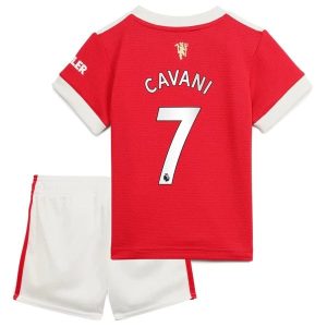 Fotballdrakter Manchester United Cavani 7 Barn Hjemmedrakt 2021-2022
