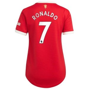 Fotballdrakter Manchester United Ronaldo 7 Hjemmedrakt Dame 2021-2022