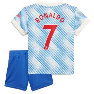 Fotballdrakter Manchester United Ronaldo 7 Barn Bortedraktsett 2021-2022