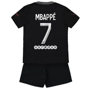 Fotballdrakter Paris Saint Germain PSG Mbappé 7 Tredjedrakt Barn 2021-2022