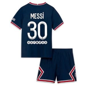 Fotballdrakter Paris Saint Germain PSG Messi 30 Barn Hjemmedrakt 2021-2022
